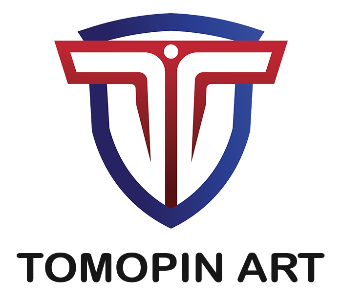 Logo Tomopin Art - Pembuatan Pin Logam Metal